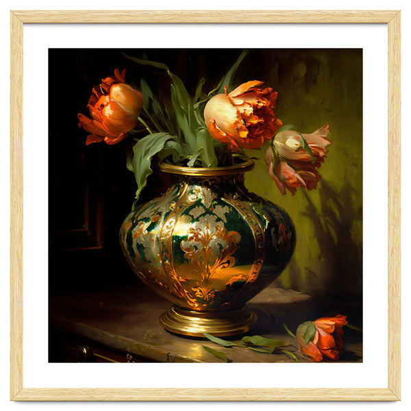 Orange Parrot Tulips