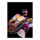 Carlos Santana . American Rock Guitarist Legend Colorful (Print Only) thumbnail