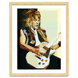 Randy Rhoads Metal Guitarist Retro Illustration thumbnail