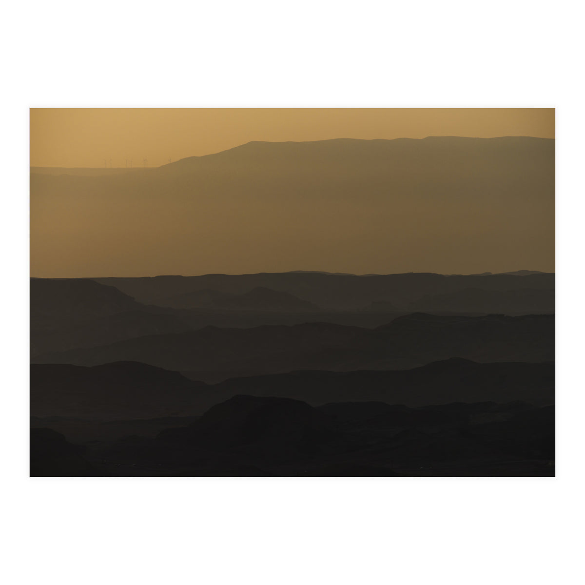 Sunrise over Ramon crater #2 (Print Only)