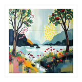 Serene Mountain Lake Landscape (Print Only) thumbnail