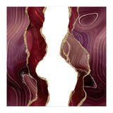 Burgundy & Gold Glitter Agate Texture 06 (Print Only) thumbnail