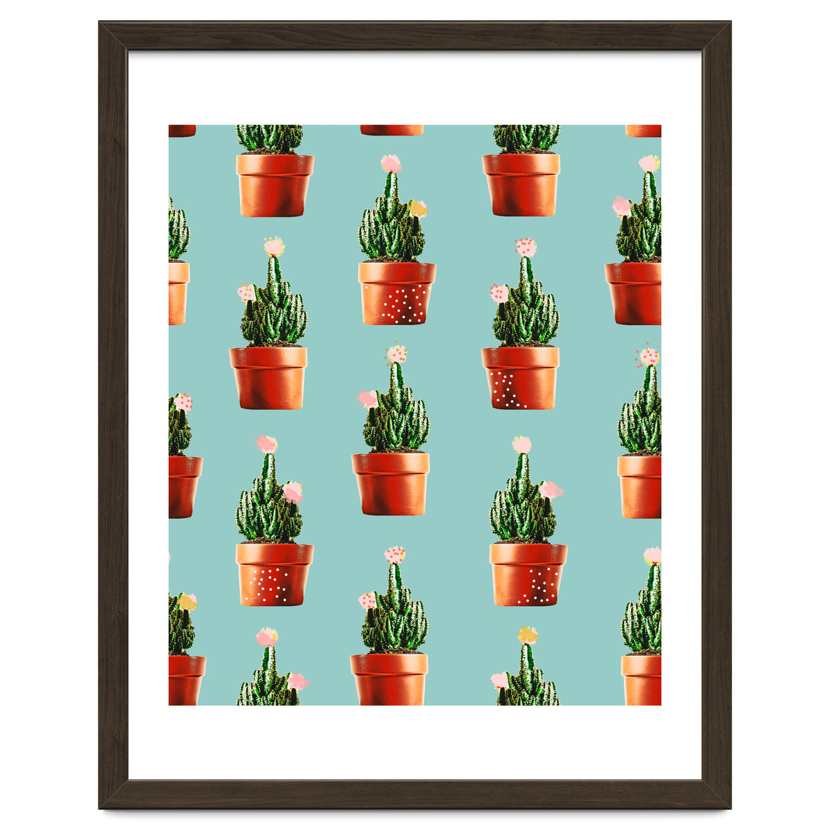 Cactus in Copper Pots #society6 #decor #buyart