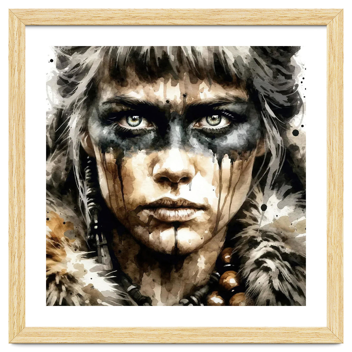 Fur Collar Warrior Portrait