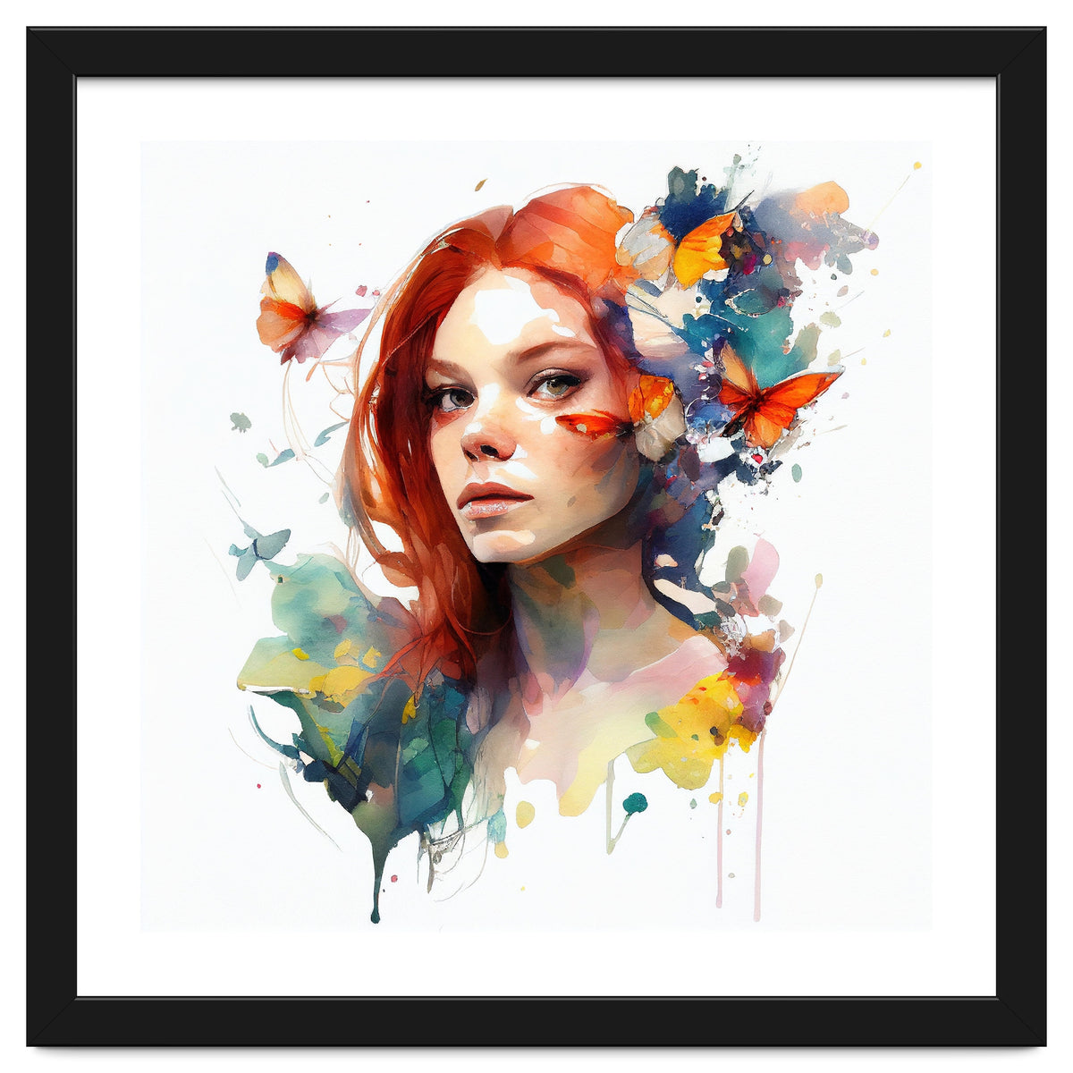 Red Hair Butterfly Reverie