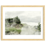 A natural hot spring landscape where steam rises - Iceland thumbnail