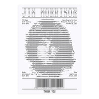 Receipt Art Jim Morrison (Print Only)