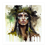 Ceremonial Druid Warrior Portrait (Print Only) thumbnail