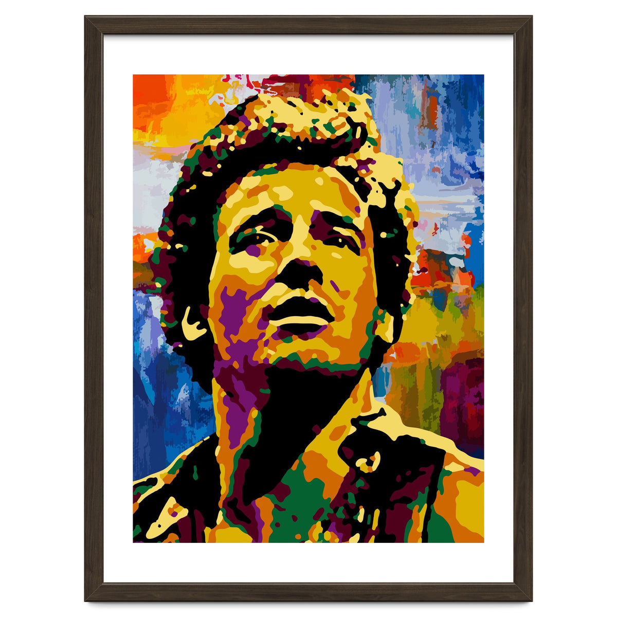 Bruce Springsteen Colorful abstract