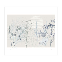 Plant based calming atmosphere soft blue (Print Only)