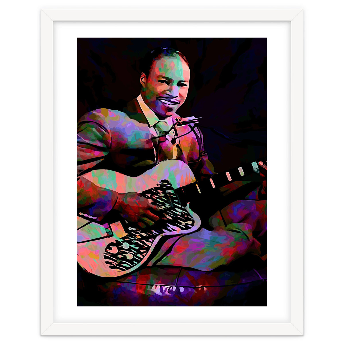 Jimmy Reed American BLues Musician Legend Colorful