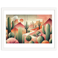 Art Deco Desert Cacti