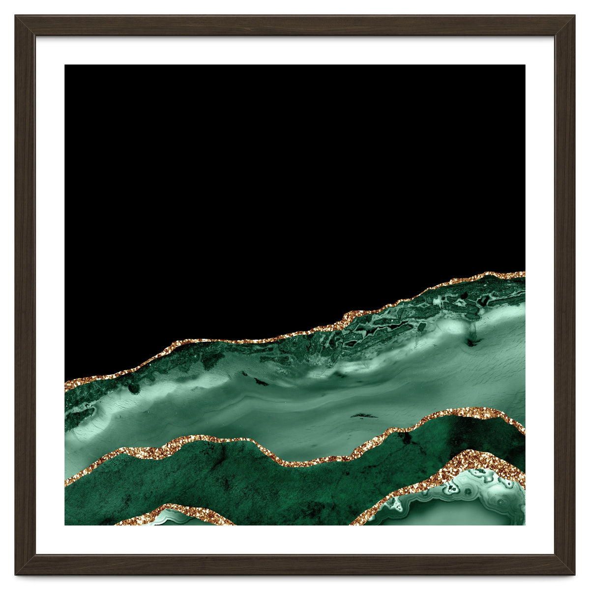 Emerald & Gold Agate Texture 02