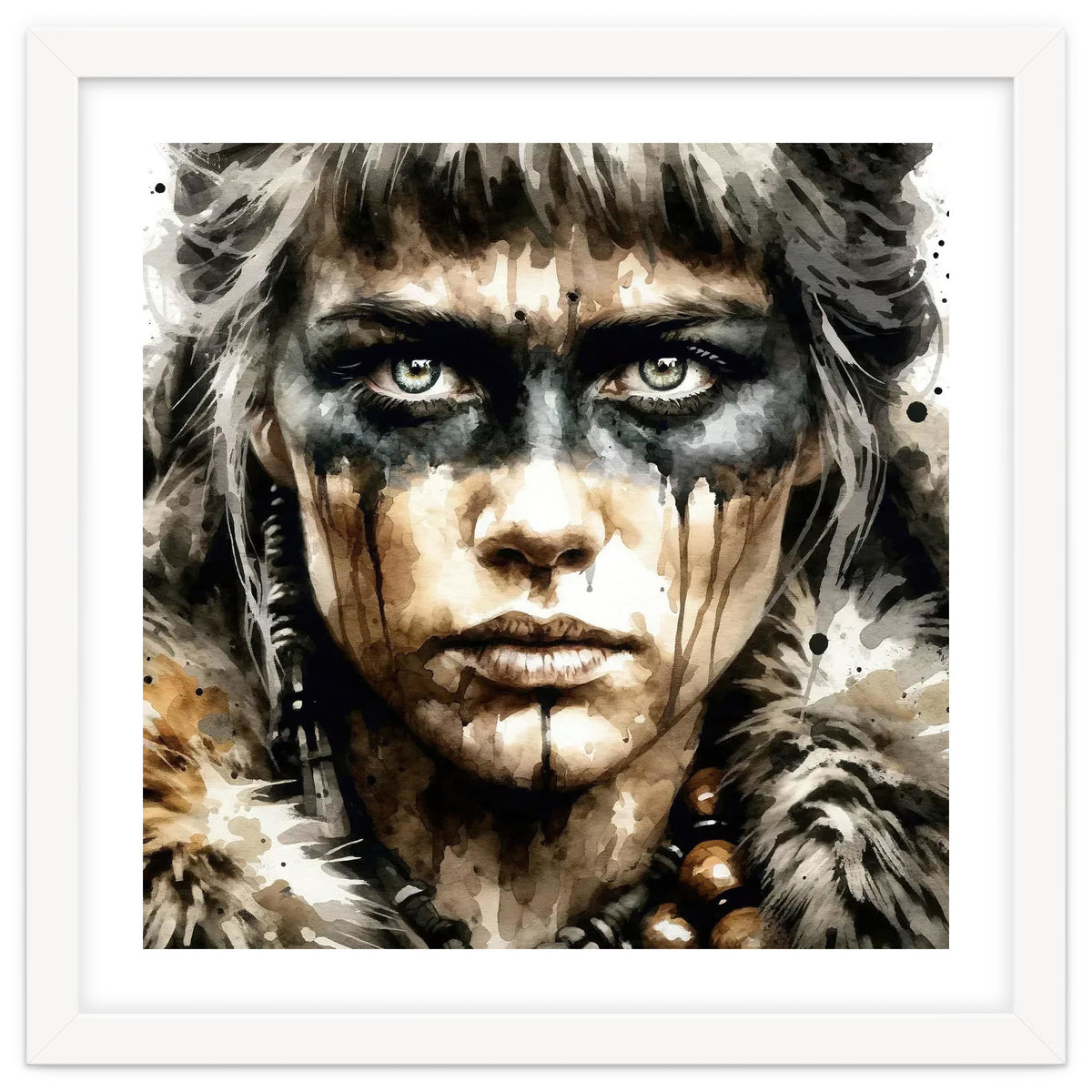 Fur Collar Warrior Portrait