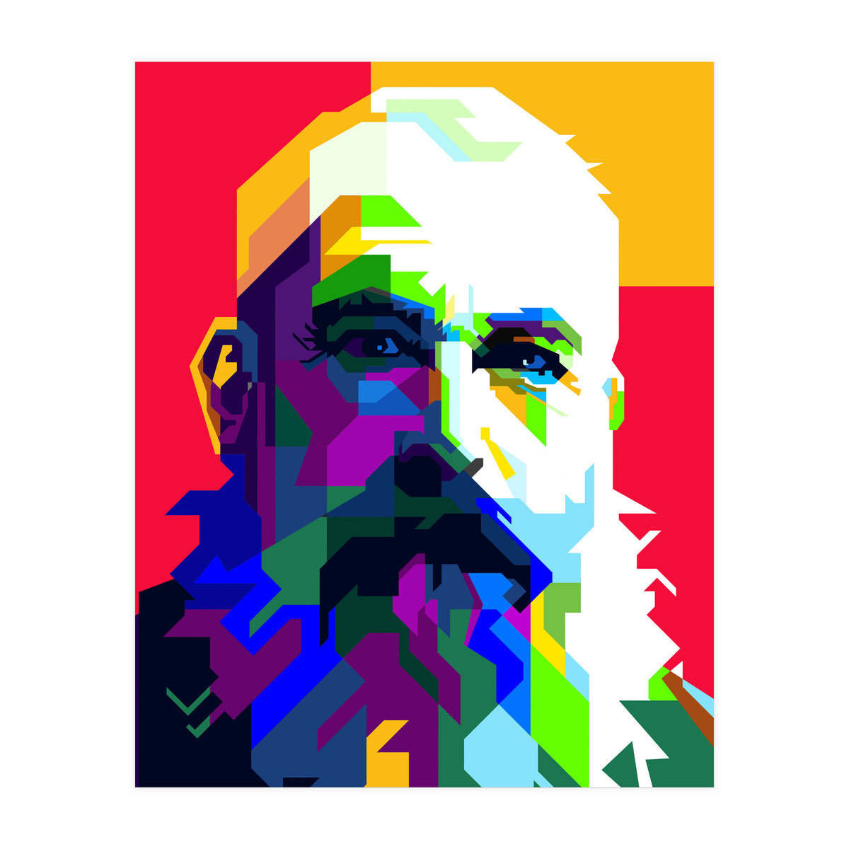 Claude Monet Artist Painting WPAP Trending Now (Print Only)