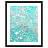 Blue Green Dreamy Marble, Minimal Abstract Pastel Graphic Design Eclectic Bohemian Painting Texture thumbnail