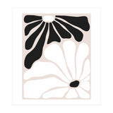 Floral Yin Yang, Scandinavian Nature Flowers Botanical Concept, Plants Blossom Positivity Neutral Minimalism (Print Only) thumbnail