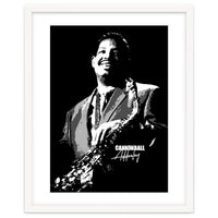 Cannonball Adderley American Jazz Saxophonist in Grayscale