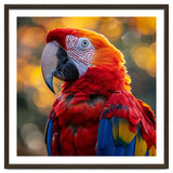 Scarlet Macaw Parrot Close Up Portrait thumbnail