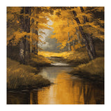 Golden Autumn Forest River (Print Only) thumbnail