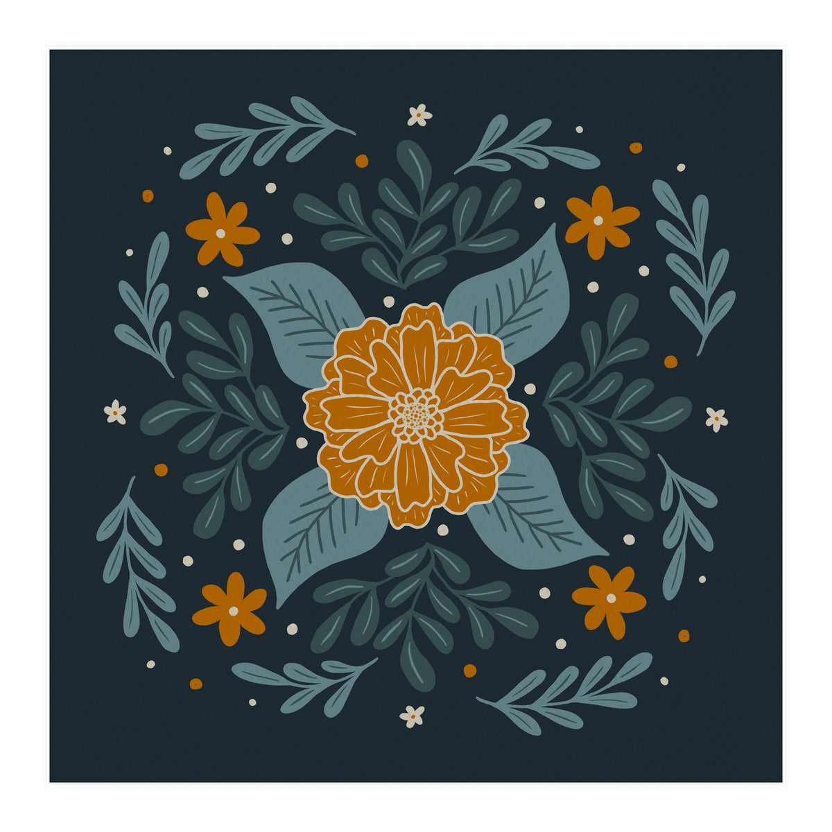 Circular Flowers 3 (Print Only)