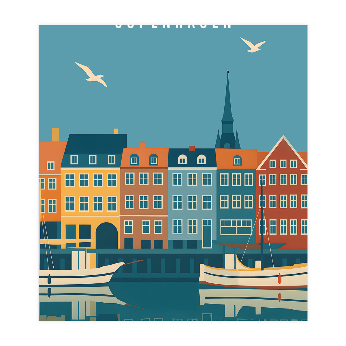 Copenhagen Denmark Scandinavian Design (Print Only)