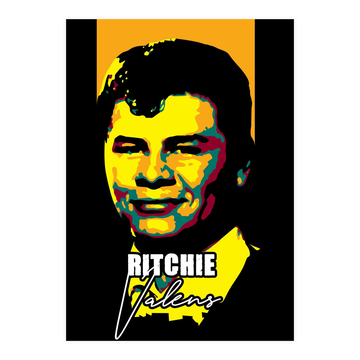 Ritchie Valens American Musician Guitarist Legend (Print Only)