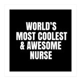 World's most coolest and awesome nurse (Print Only) thumbnail