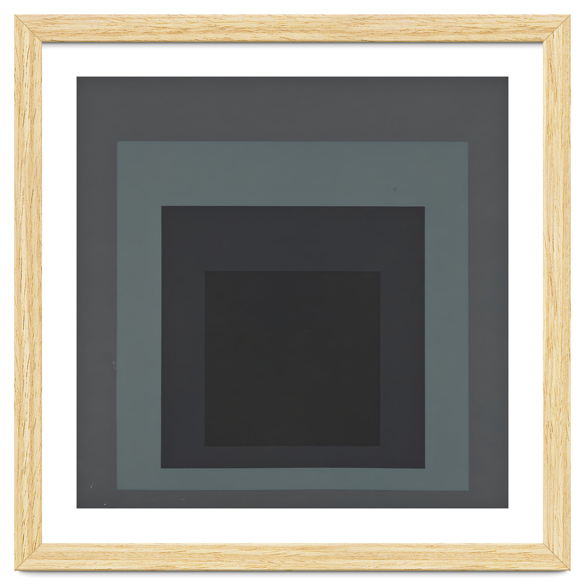 JOSEF ALBERS - HOMAGE TO THE SQUARE BLACK GREY