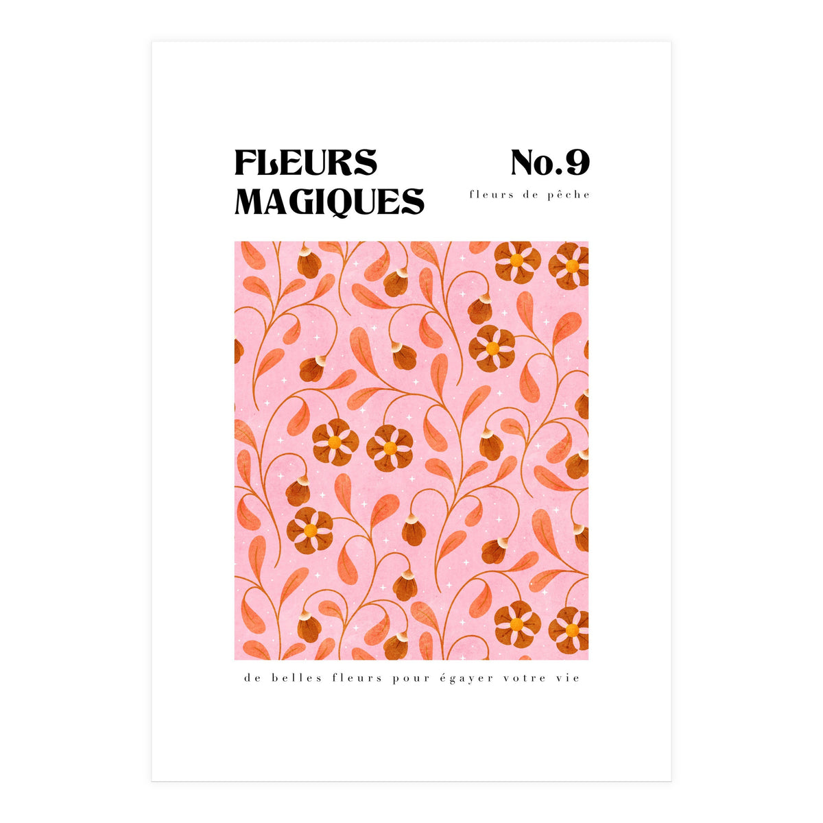 Magical Flowers No.9 Peachy Florals (Print Only)