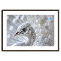 Close-up of a White Peacock