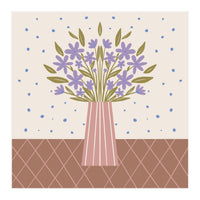 Flower Vase Mocha Mousse (Print Only)