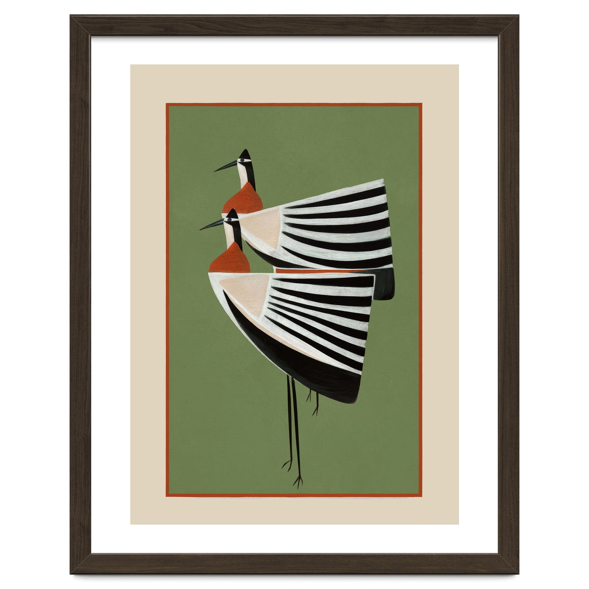 Striped Bird Pair