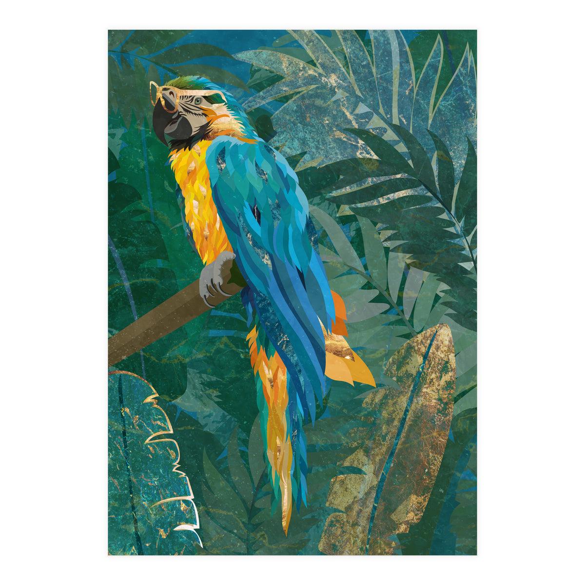 Macaw in the jungle (Print Only)