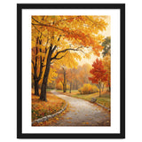 Original Autumn Park Landscape Oil Painting Style thumbnail