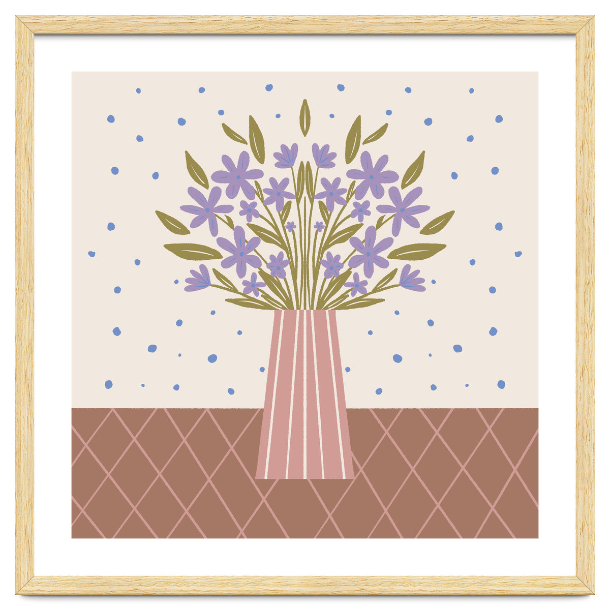 Flower Vase Mocha Mousse