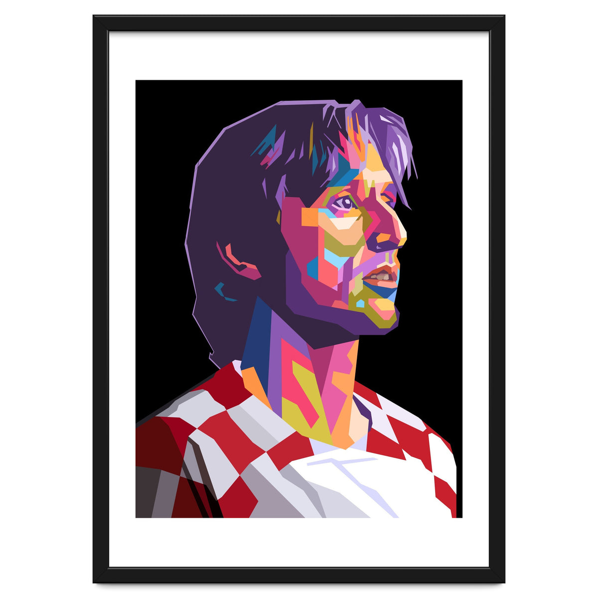 Luka Modric pop art portrait