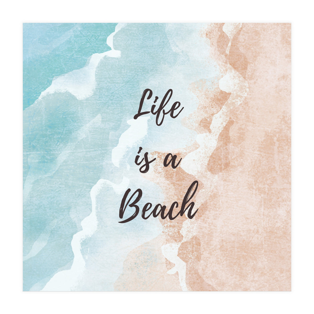 Life's a beach, enjoy the waves 🌊 (Print Only)