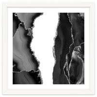 Black & Silver Agate Texture 07