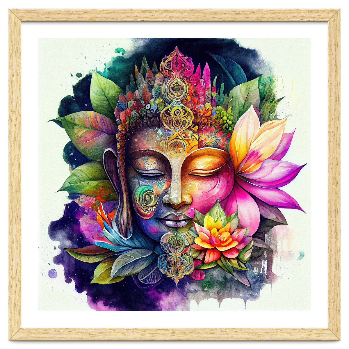 Floral Awakening Buddha