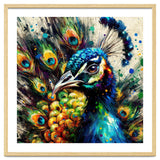 Vibrant Peacock Portrait thumbnail