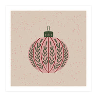 Christmas globe with branches (Print Only)