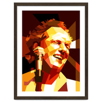 Lee Ritenour Jazz Guitarist Retro Portrait