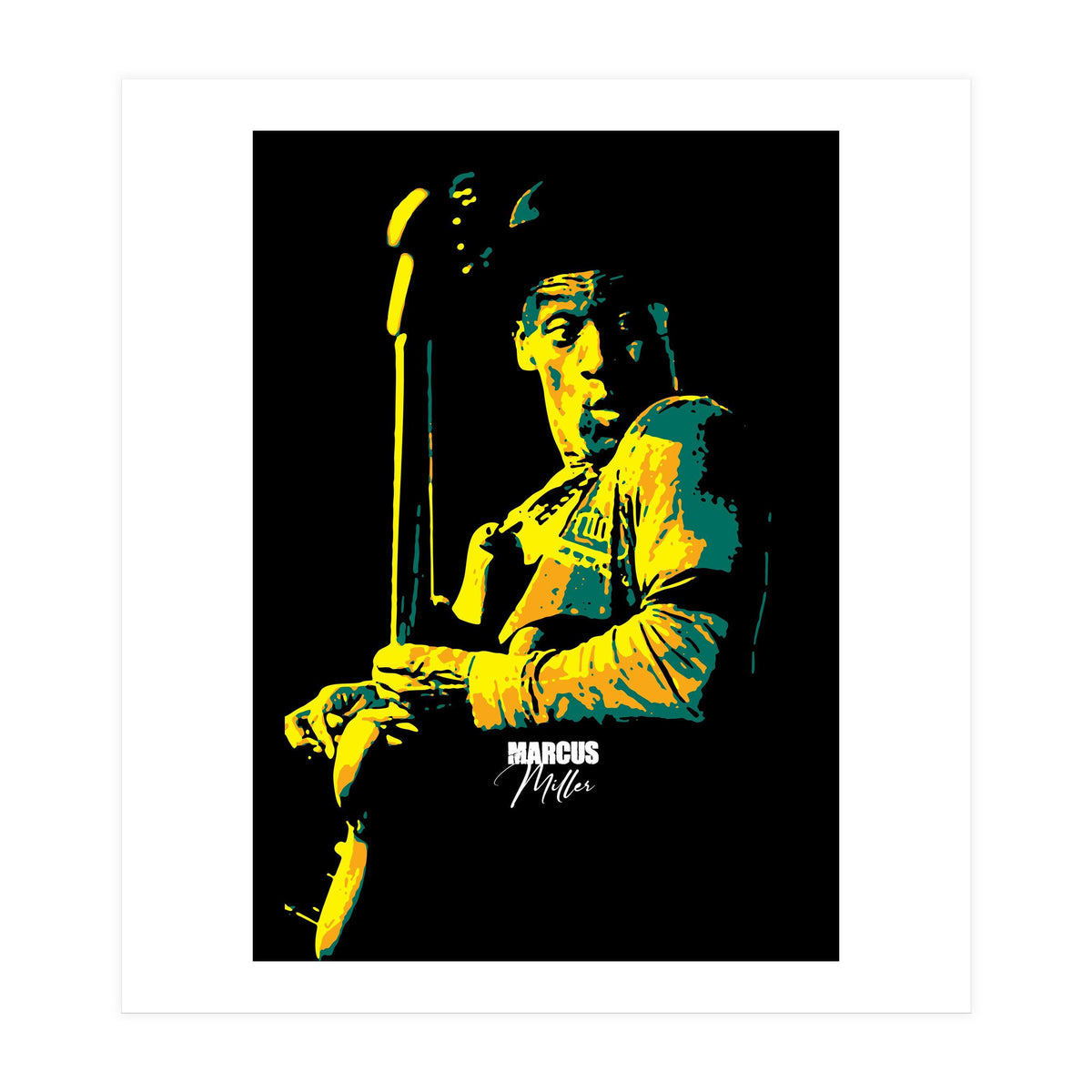Marcus Miller American Musician Legend (Print Only)