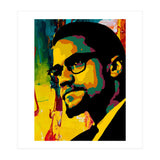 Malcolm X Colorful Abstract Art (Print Only) thumbnail