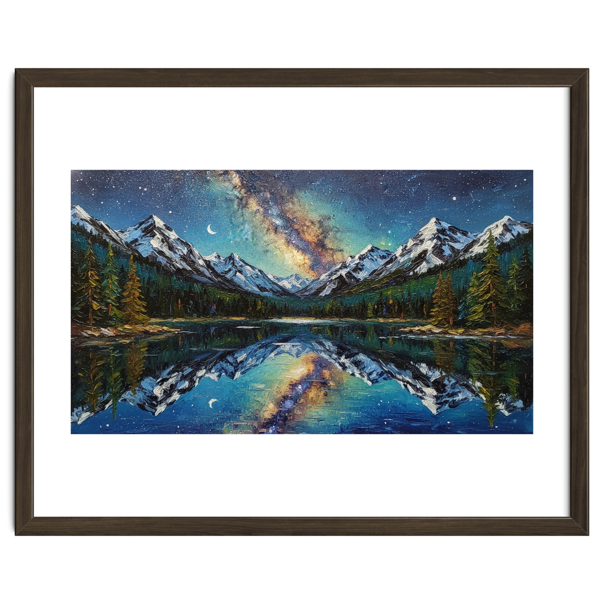 Midnight Mountain Reflection