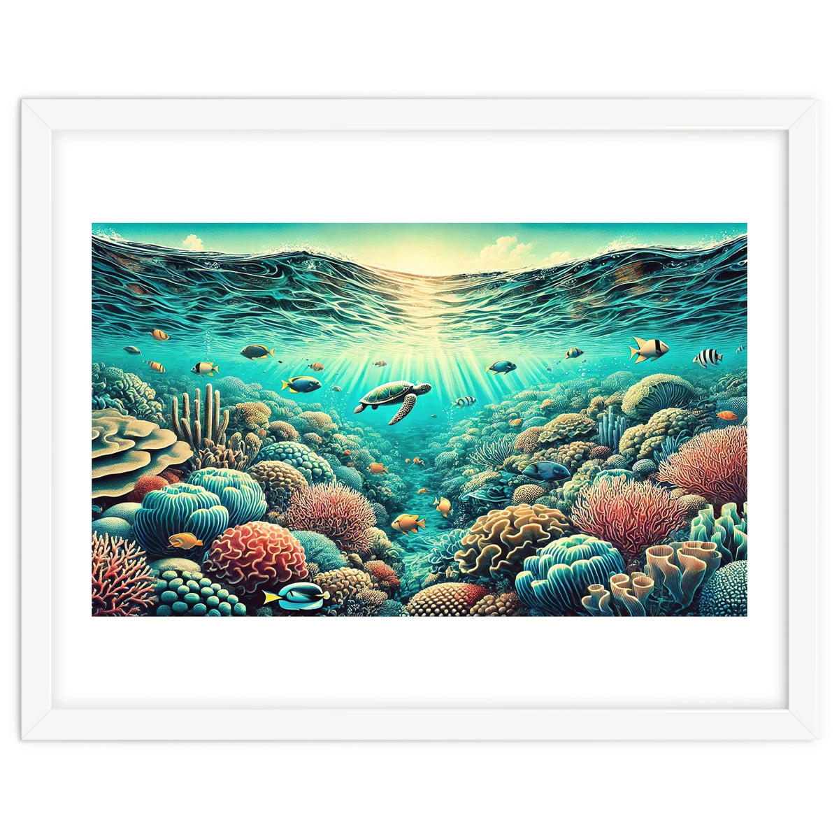 Vintage Australia, Great Barrier Reef Poster