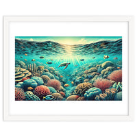 Vintage Australia, Great Barrier Reef Poster