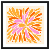 Floral Burst - pink, yellow and orange thumbnail