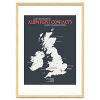 UK & Ireland Map of Alien First Contacts in Movies